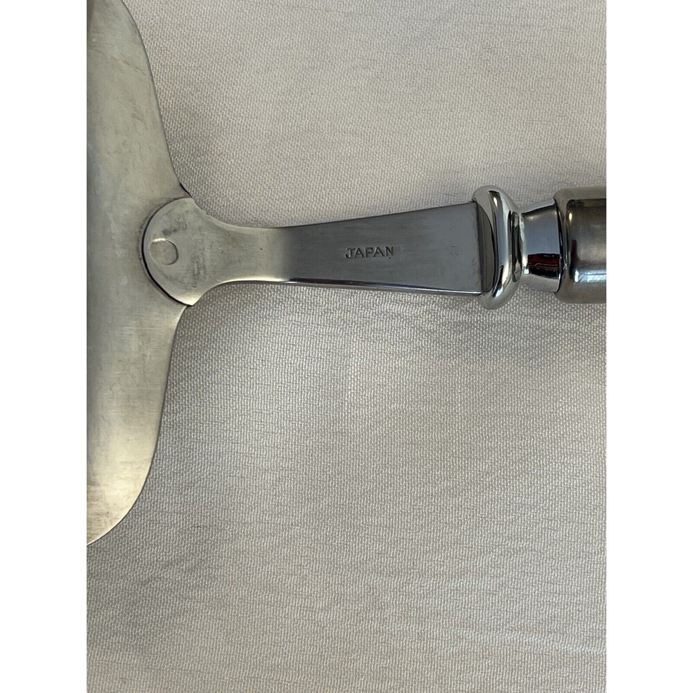 Mirage Stainless Steel Cheese & Cake Pie Serving Knives Lucite Handle '60 VTG - Picture 7 of 9